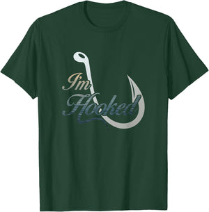 I'm Hooked Fishing for Fishermen T-Shirt - T-Shirt | Forest