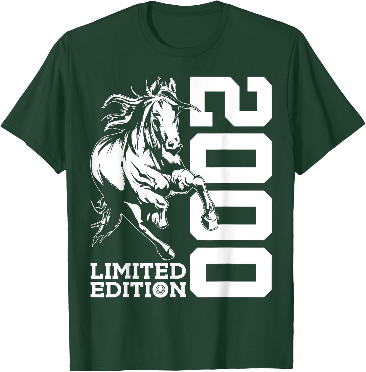 Riding 25th Birthday Horse Limited Edition 2000 Riders T-Shirt - T-Shirt | Forest