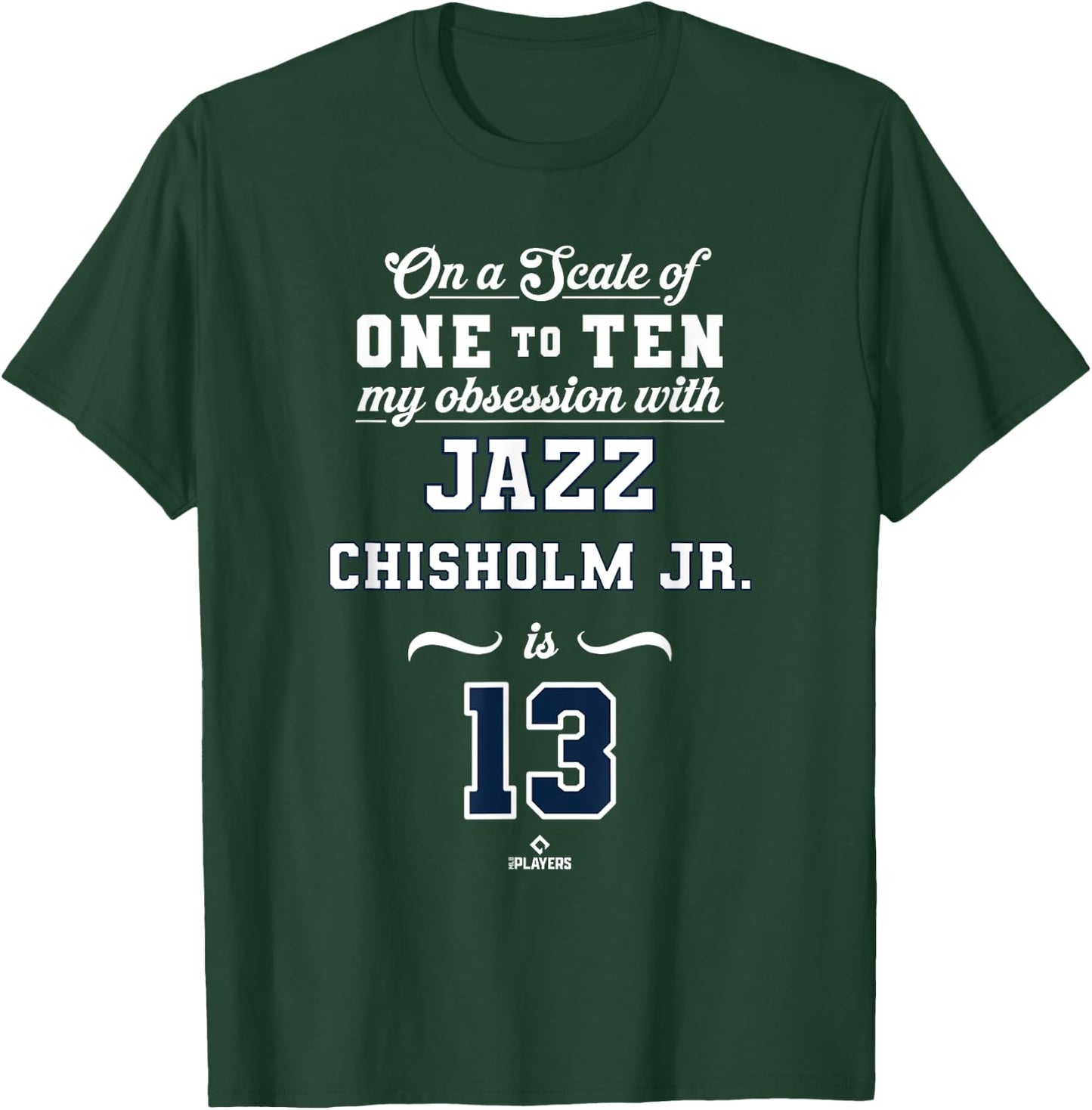 Obsession Jazz Chisholm Jr 13 New York MLBPA T-Shirt - T-Shirt | Forest