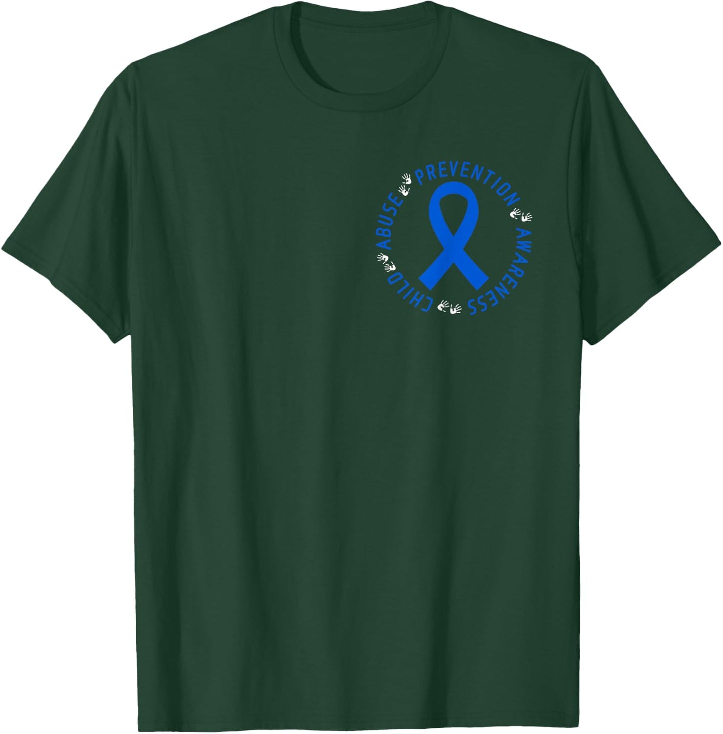 In April We Wear Blue Cool Child Abuse Prevention Awareness T-Shirt - T-Shirt | Forest