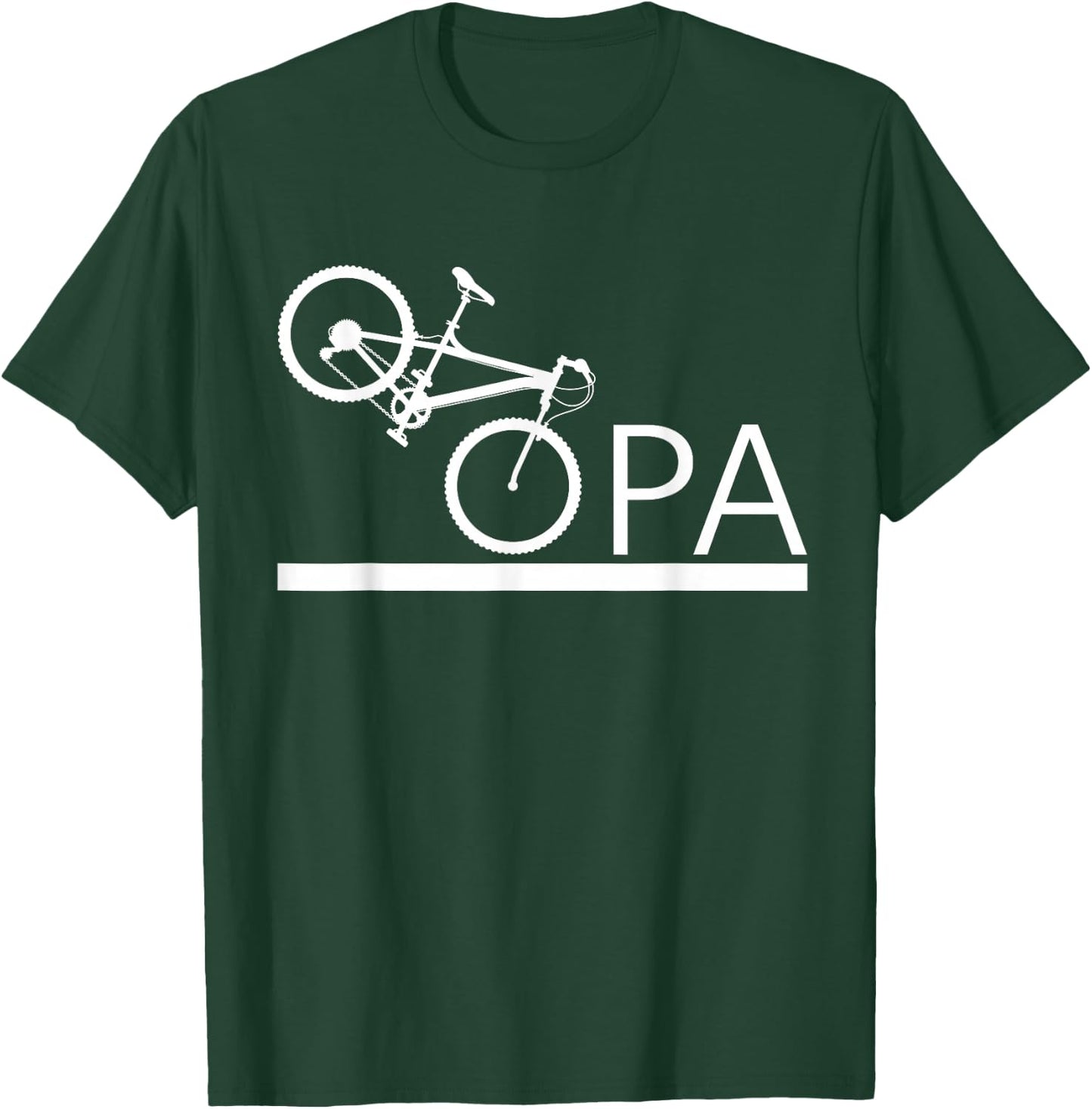 Grandpa Cycling Mountain Bike Grandfather , black T-Shirt - T-Shirt | Forest