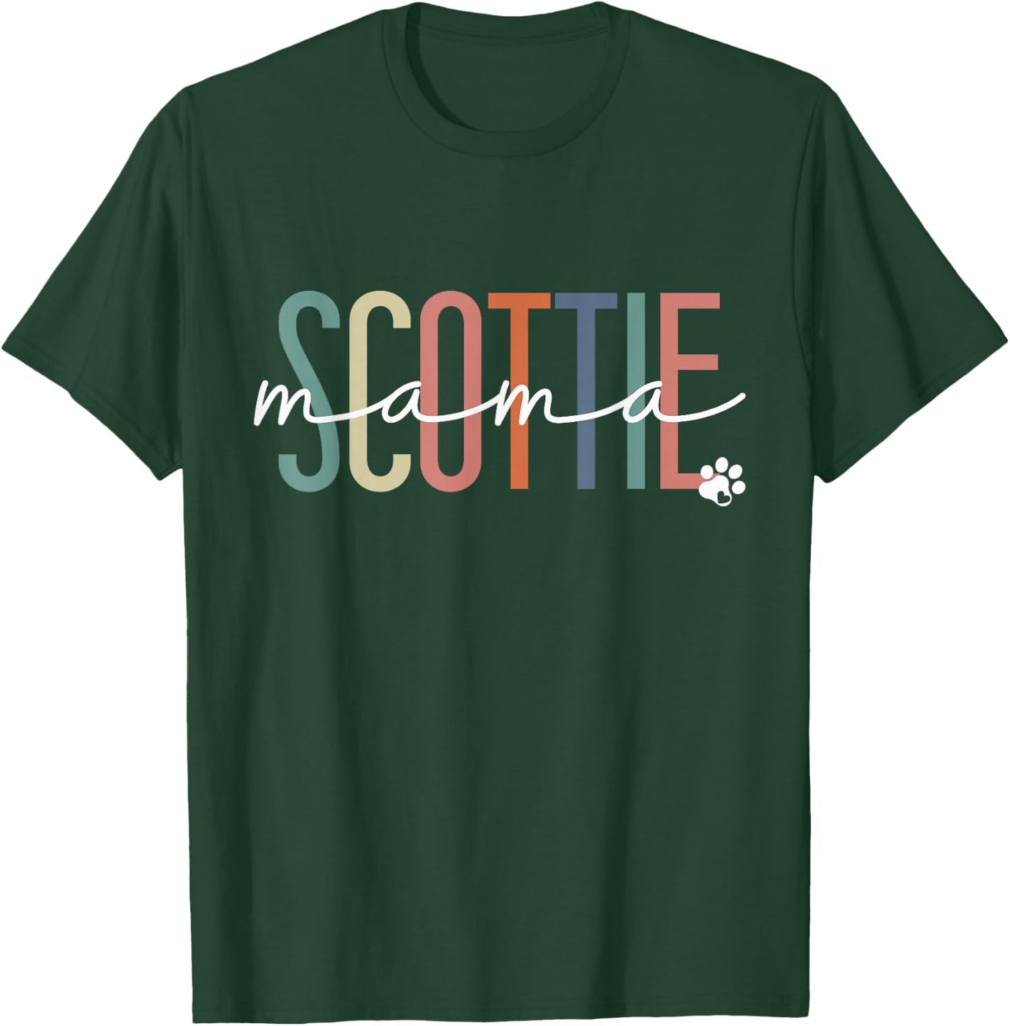 Scottie Mama Scottish Terrier Dog Mom Mother's Day T-Shirt - T-Shirt | Forest