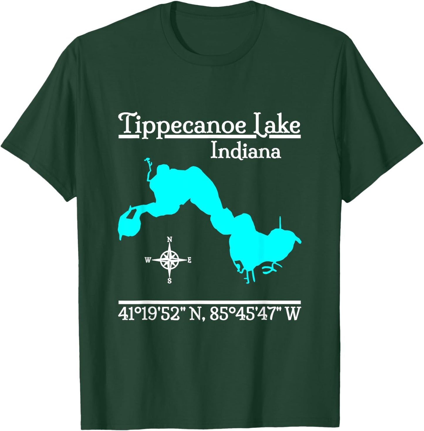 Tippecanoe Lake - Indiana T-Shirt - T-Shirt | Forest