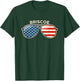 Briscoe, TX Vintage US Flag Sunglasses T-Shirt - T-Shirt | Forest