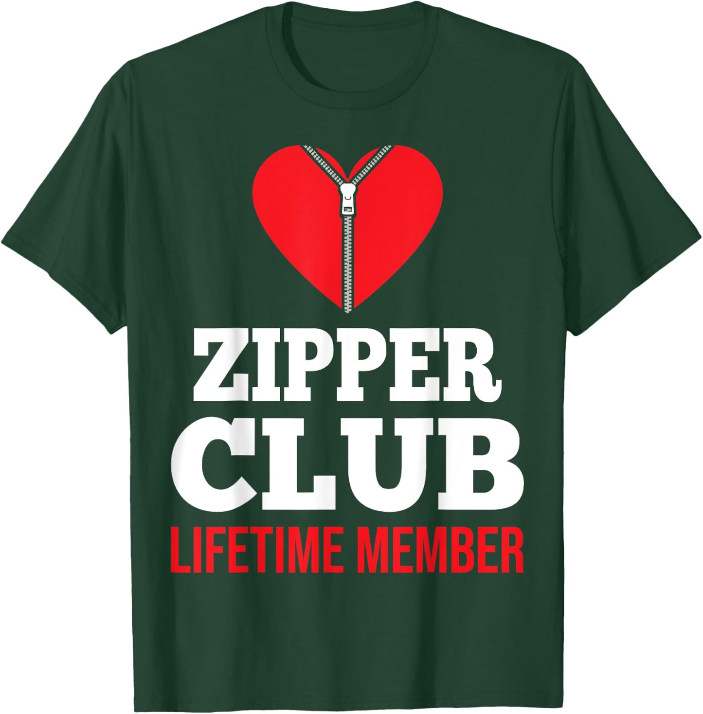 Open Heart Surgery Survivor Zipper Club Bypass Warrior T-Shirt - T-Shirt | Forest