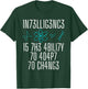 Intelligence Is The Ability To Adapt To Change Smart People T-Shirt - T-Shirt | Forest