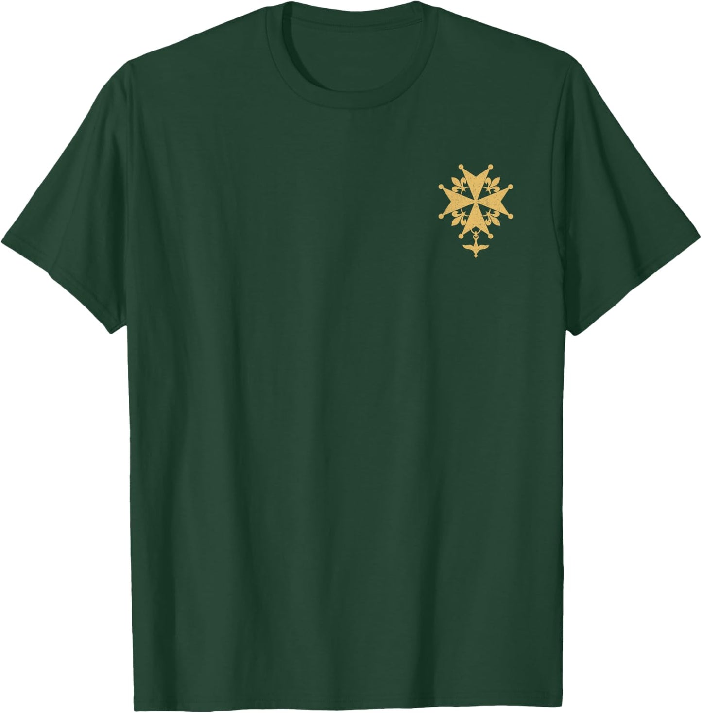Huguenot Cross Französisch Protestant Symbol Calvinism T-Shirt - T-Shirt | Forest