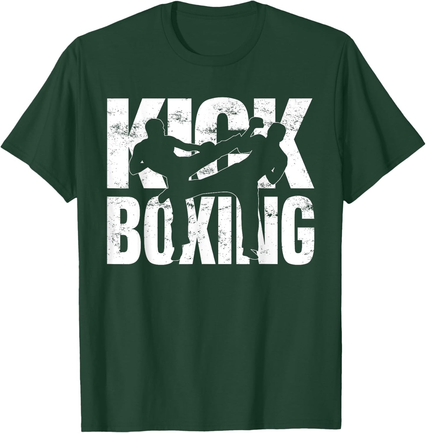 Kickboxing Grunge Design - Kickboxing Fight Kickboxer T-Shirt - T-Shirt | Forest