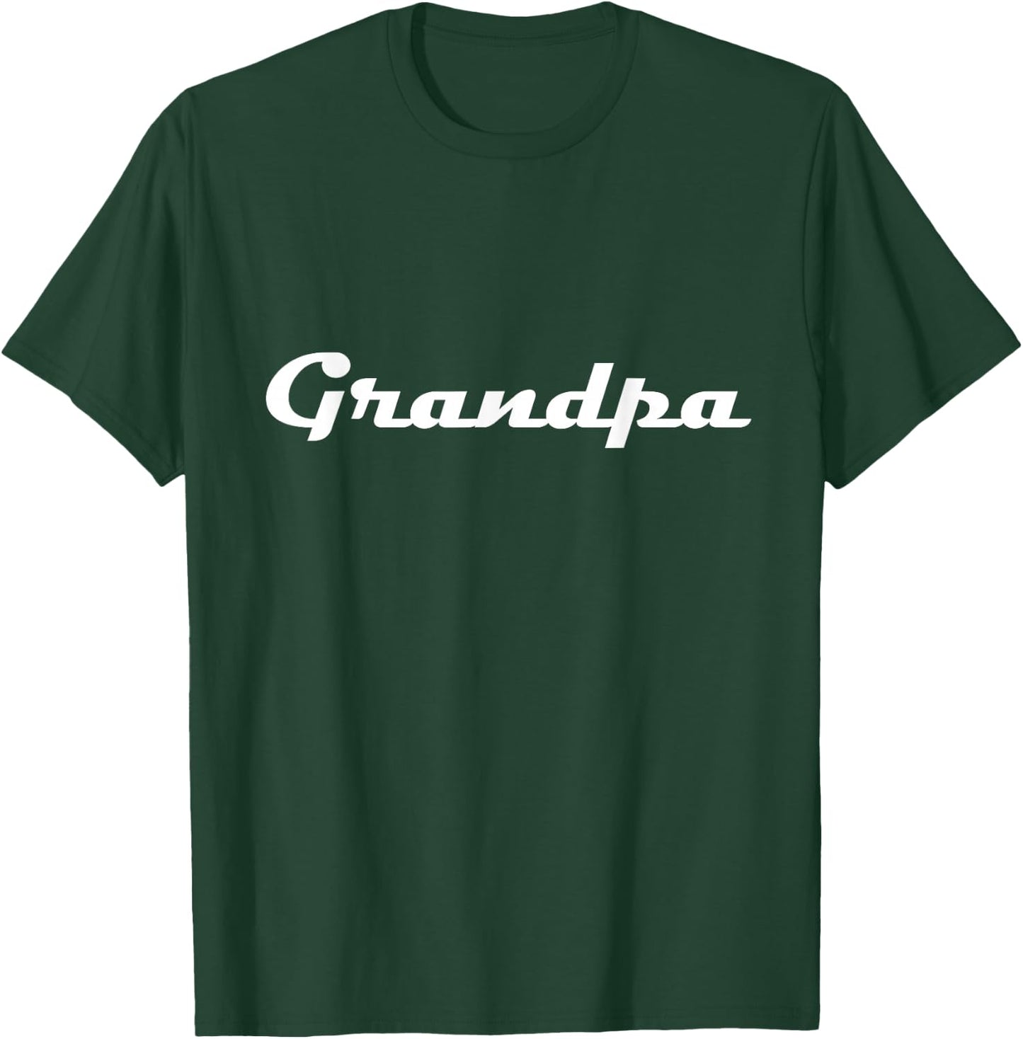 Grandpa Classic Retro Lettering Father's Day Pops T-Shirt - T-Shirt | Forest