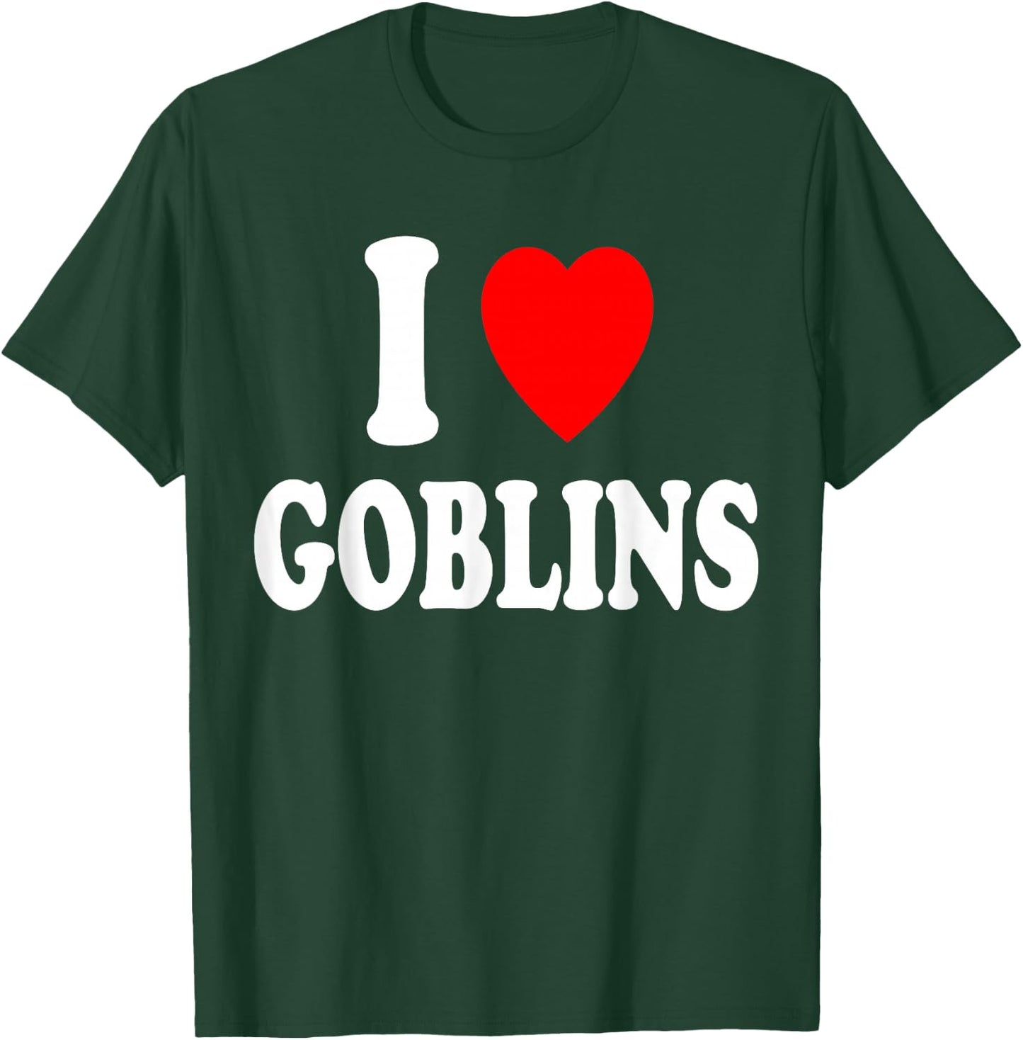 I Heart (Love) Goblins Folklore Card Game Mythical Creature T-Shirt - T-Shirt | Forest
