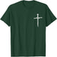Modern Christian Faith Apparel Gifts Christian Minimalist Religious Jesus Christ Three Nails Cross T-Shirt - T-Shirt | Forest