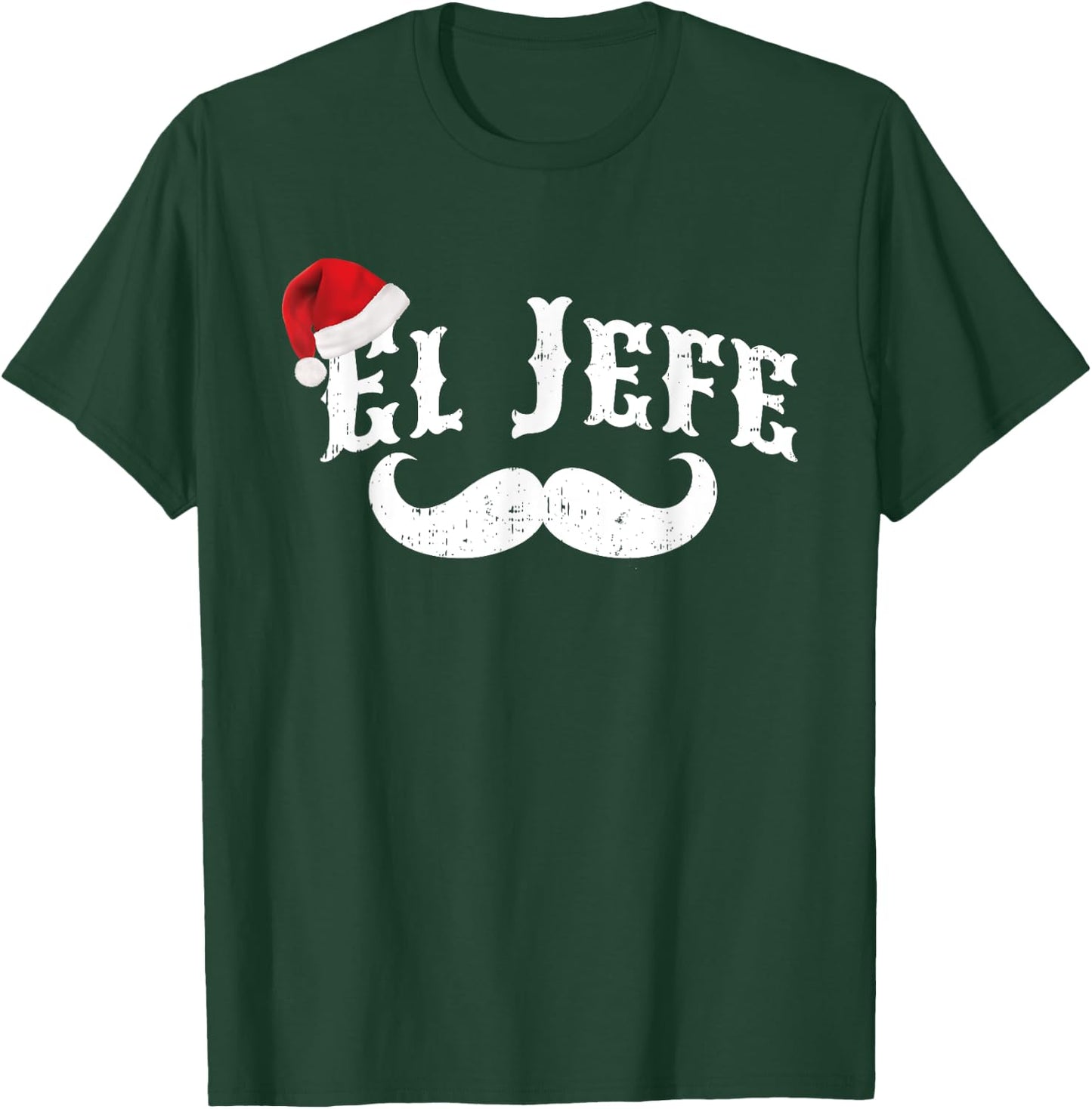 El Jefe The Boss in Spanish Santa Hat T-Shirt - T-Shirt | Forest