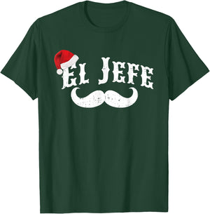 El Jefe The Boss in Spanish Santa Hat T-Shirt - T-Shirt | Forest