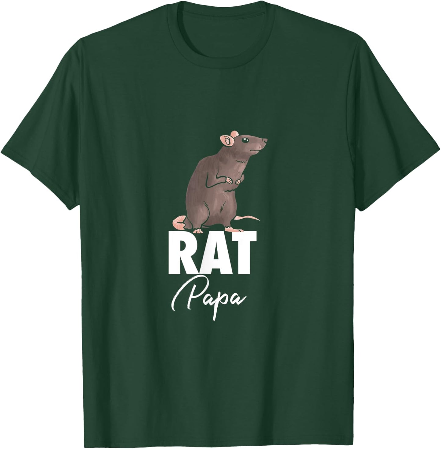 Rat Papa Rat Gift Mouse Funny T-Shirt - T-Shirt | Forest