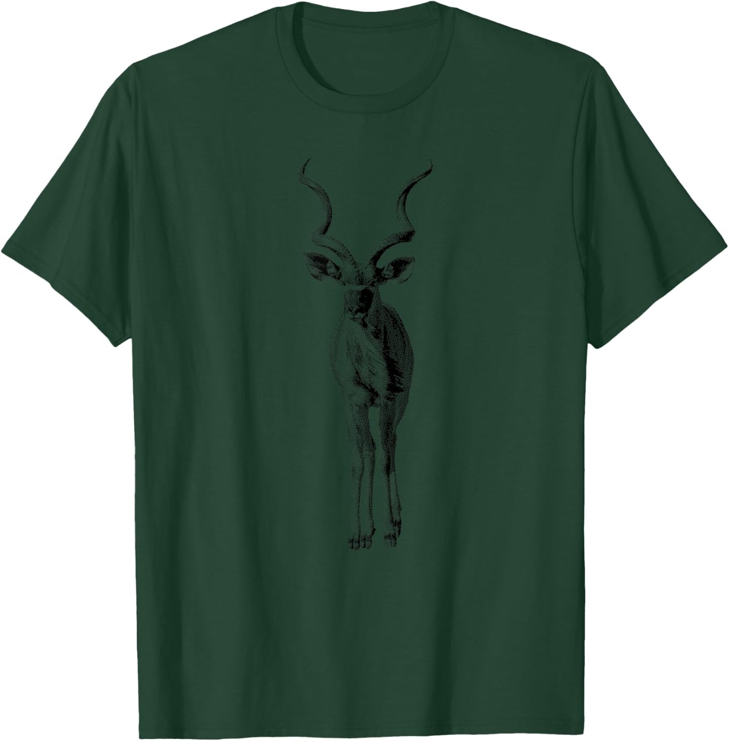 Greater Kudu Antelope Full-figure African Wildlife T-Shirt - T-Shirt | Forest