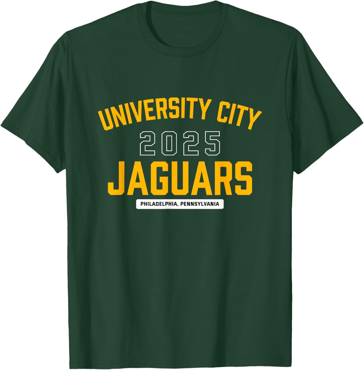 University City Jaguars Philadelphia, Pennsylvania 2025 T-Shirt - T-Shirt | Forest