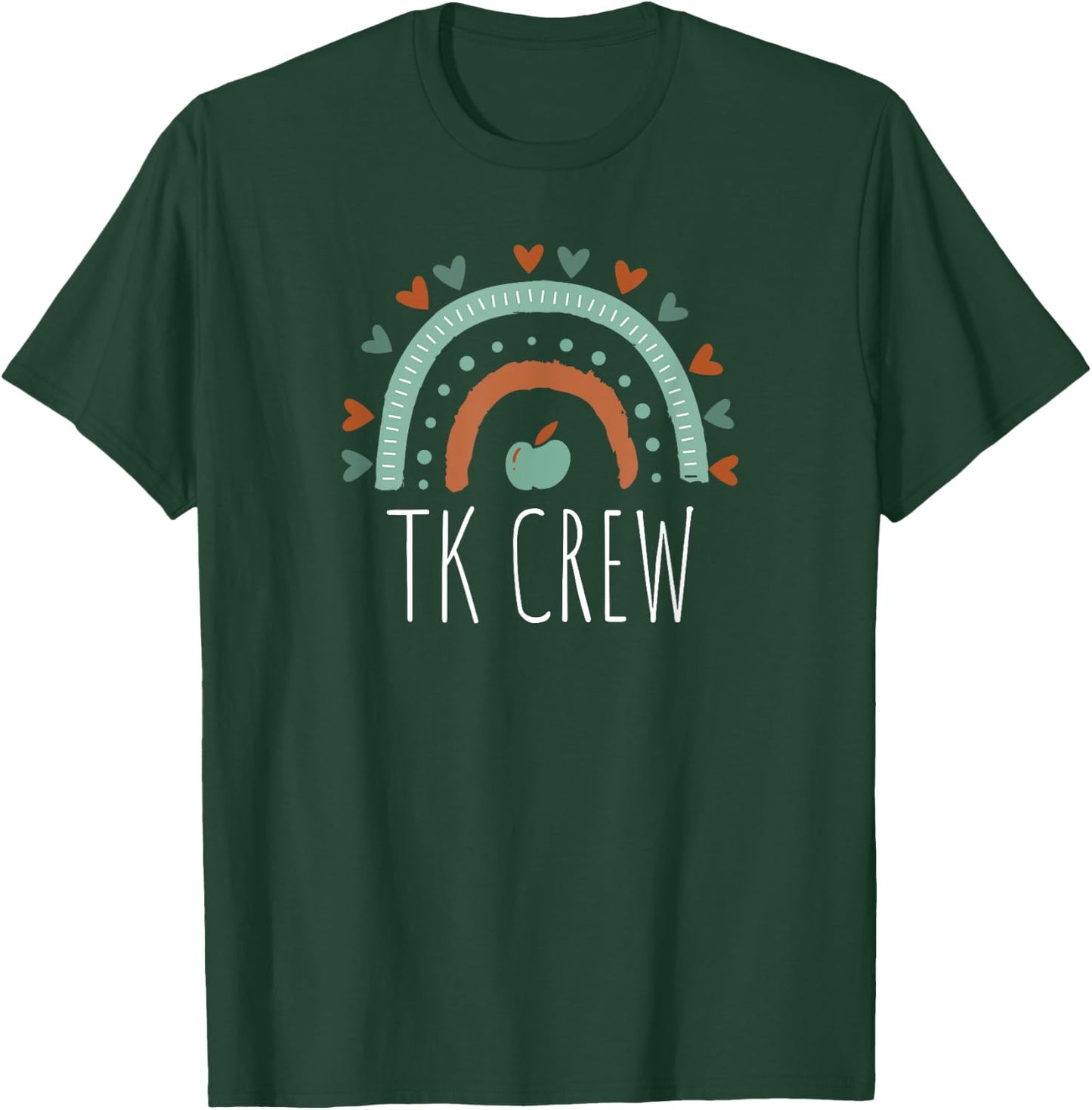 TK Crew Teacher Squad TK Kindergarten Matching Team Fun Cute T-Shirt - T-Shirt | Forest