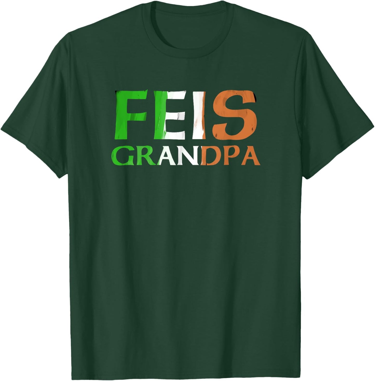 Feis Grandpa Irish Flag T-Shirt - T-Shirt | Forest