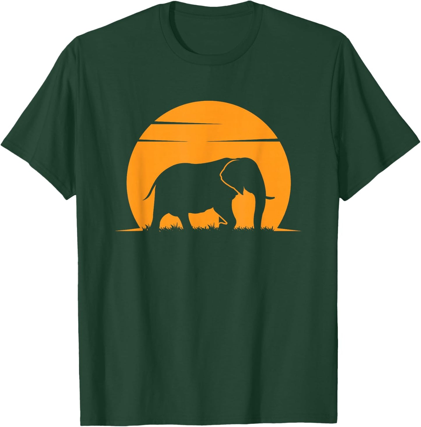 Joli Cadeau éléphant Coucher de Soleil pour Les Amoureux des éléphants, Femmes, Hommes, Enfants T-Shirt - T-Shirt | Forest