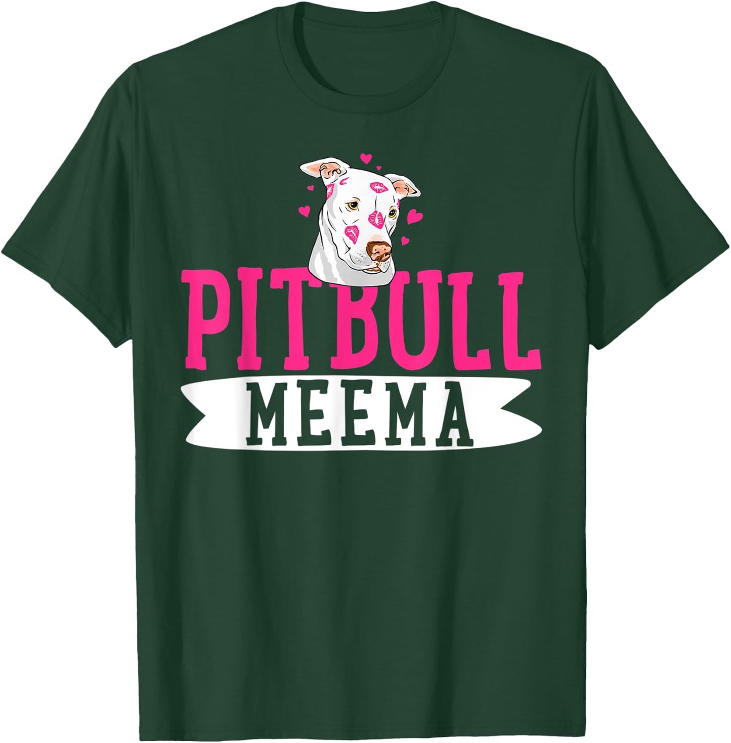 Pitbull Meema Pit Bull Terrier Dog Pibble Owner Mother's Day T-Shirt - T-Shirt | Forest