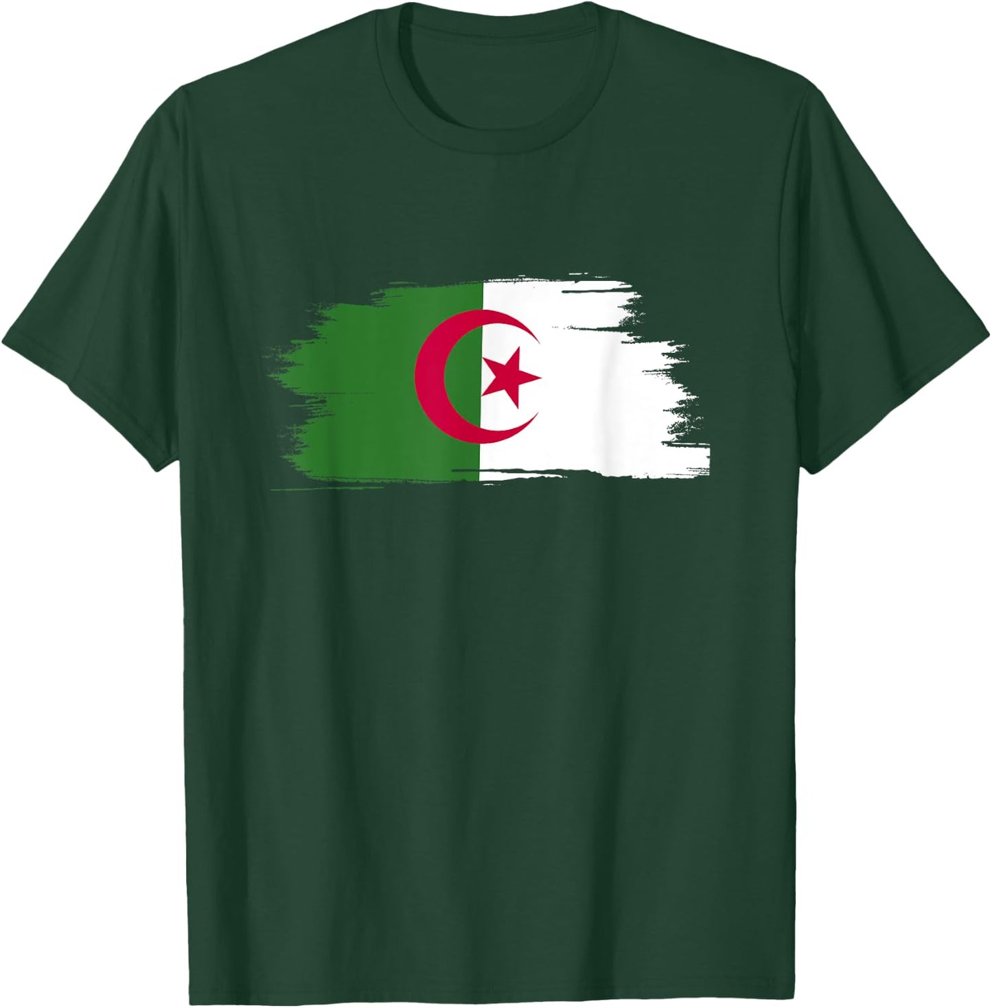 Algerian Flag Football Gift Jersey Dz , Black, S T-Shirt - T-Shirt | Forest