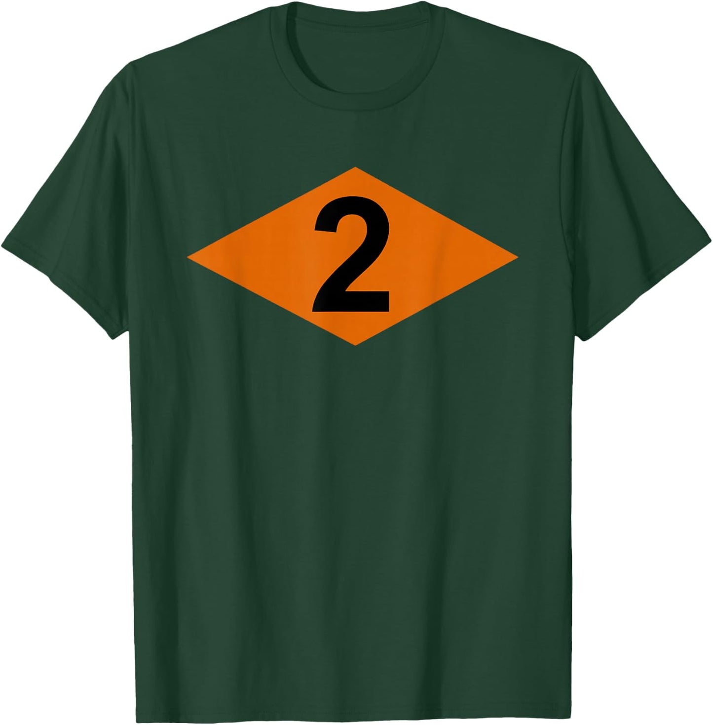 Custom Army Designs US Army Ranger Orange Diamond 2nd Battalion (BN) RLTW T-Shirt - T-Shirt | Forest
