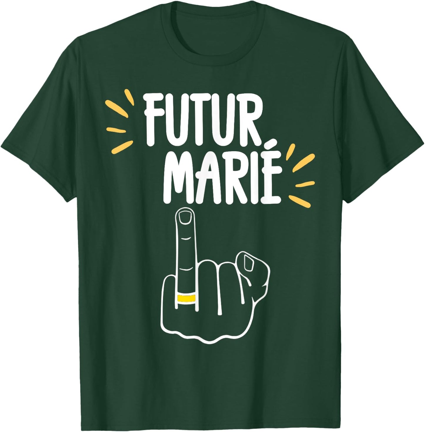 Futur Marié Enterrement Vie De Garçon EVG Humour , Black, S T-Shirt - T-Shirt | Forest