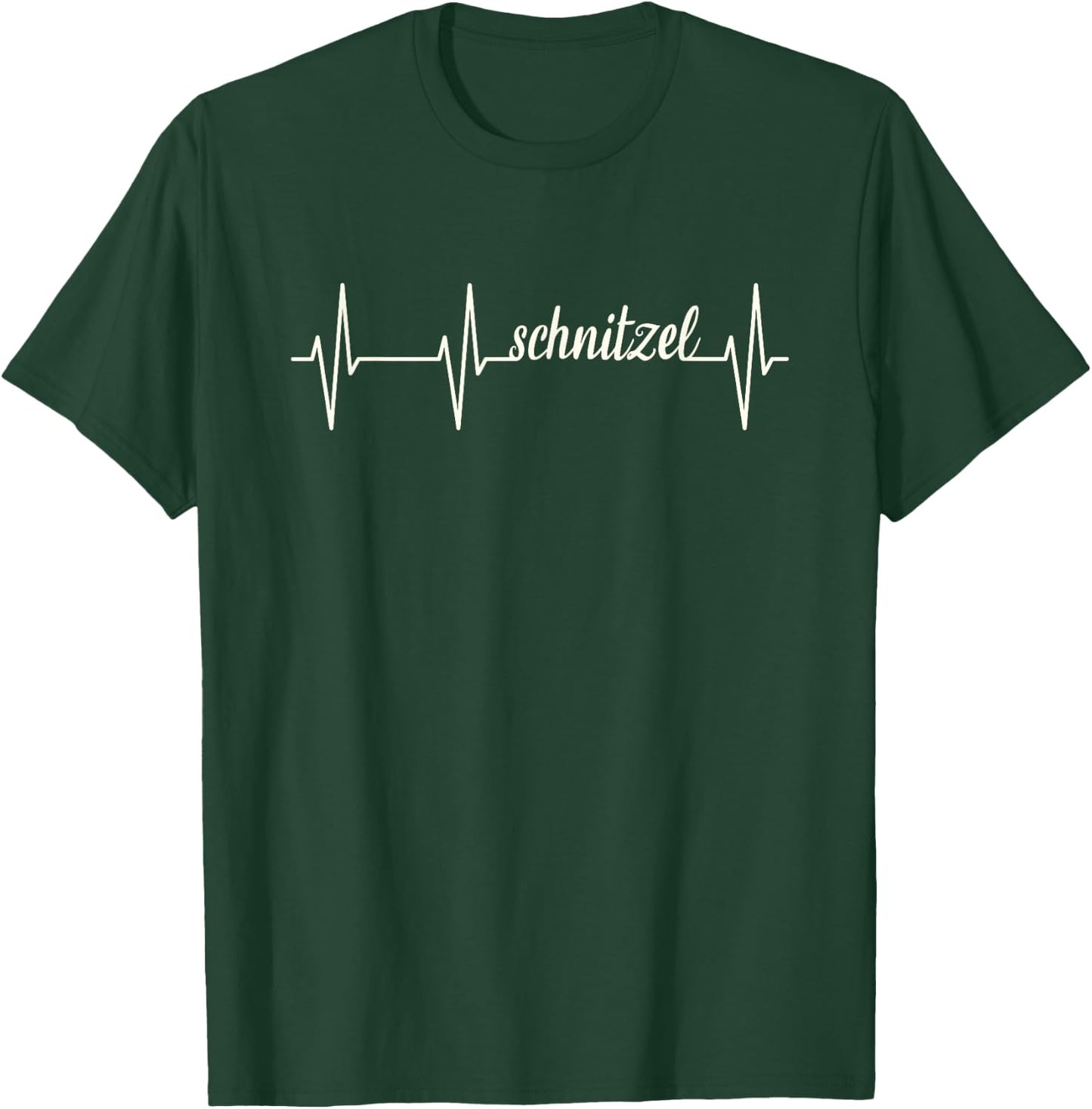 Herzschlag EKG Schnitzel Shirt I Love Schnitzel T-Shirt - T-Shirt | Forest