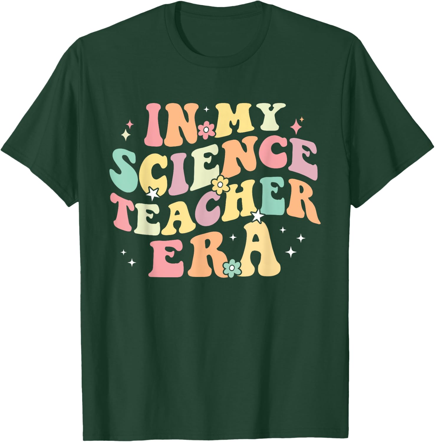 in My Science Teacher Era Retro Back to School STEM Teacher Women T-Shirt - T-Shirt | Forest