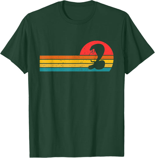 Cobra Snake Retro 80s Vintage T-Shirt - T-Shirt | Forest