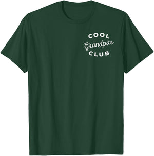 Cool Grandpas Club Pocket Fathers Day Grandfather Papa Men T-Shirt - T-Shirt | Forest