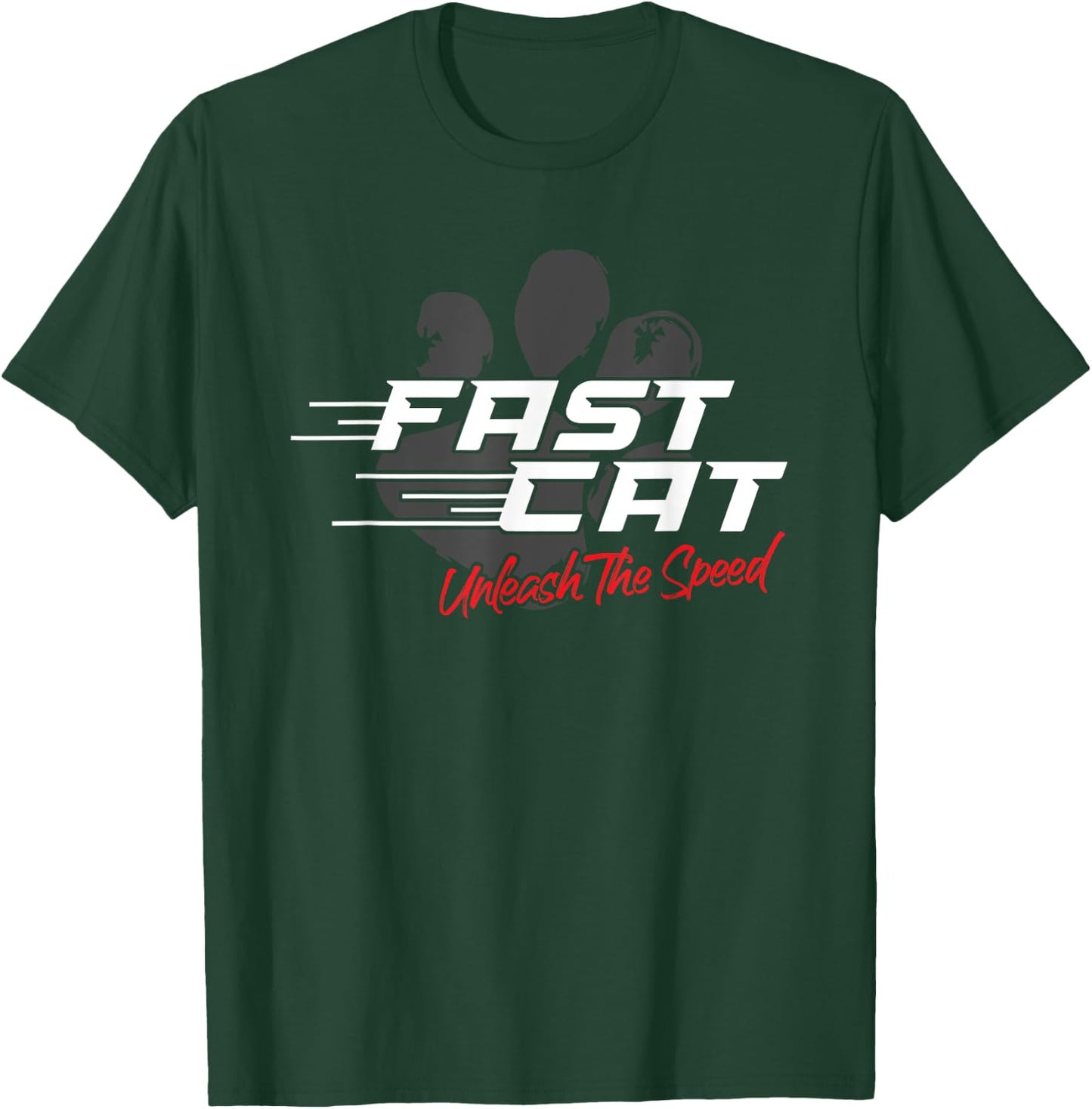 Fast Cat Dog Unleash The Speed Sport T-Shirt - T-Shirt | Forest