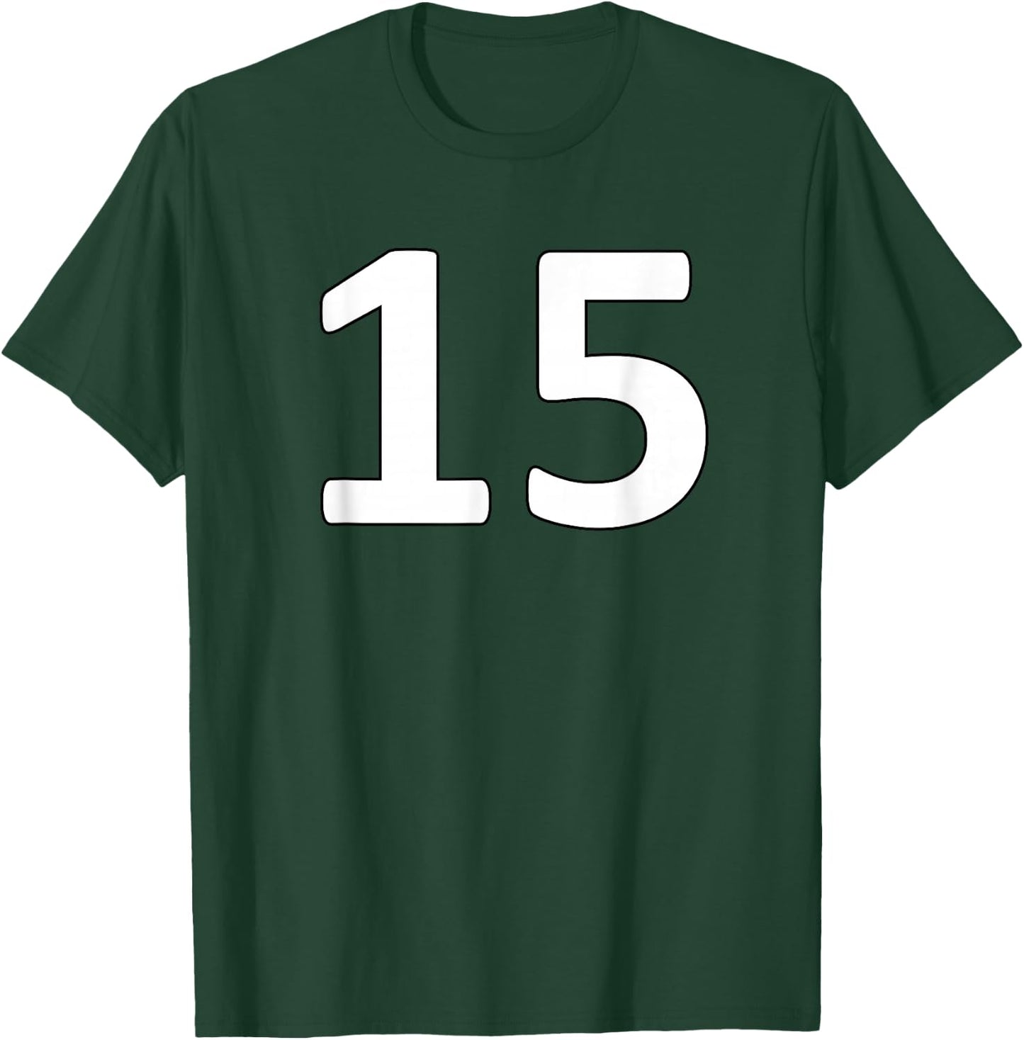 Number 15 Sports Jersey For Teams, Players, and Fans T-Shirt - T-Shirt | Forest