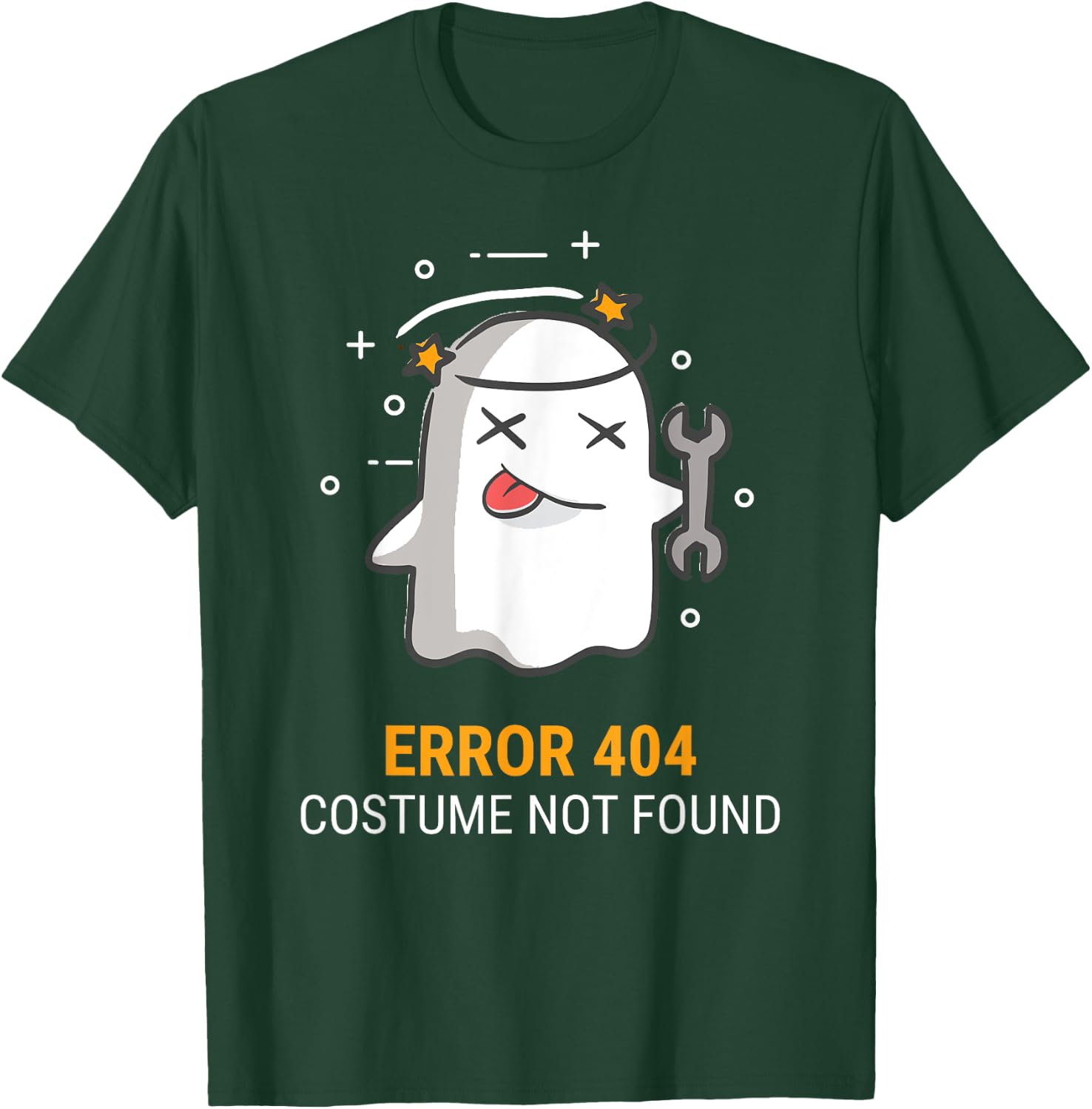 Error 404 Costume Not Found Easy Halloween Ghost T-Shirt - T-Shirt | Forest