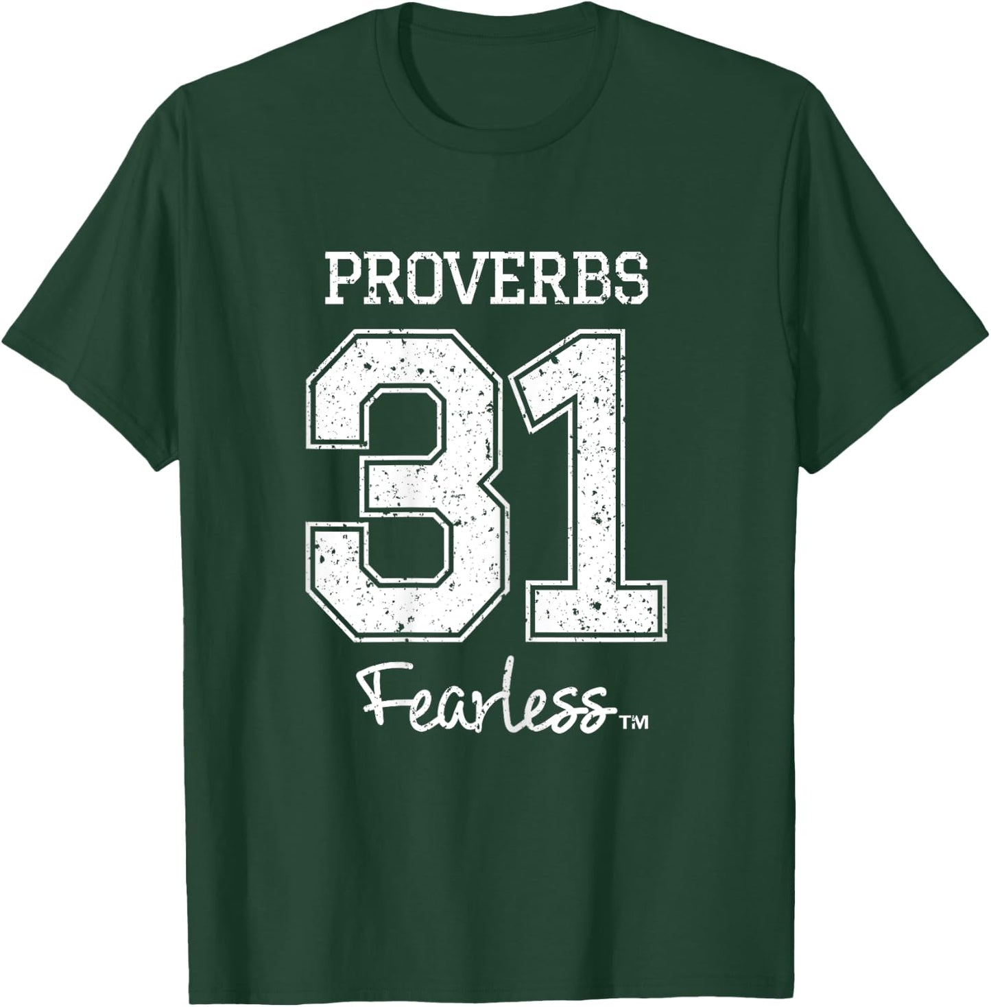 Women's Proverbs 31 Fearless - Jesus Surfed Christian T-Shirt - T-Shirt | Forest