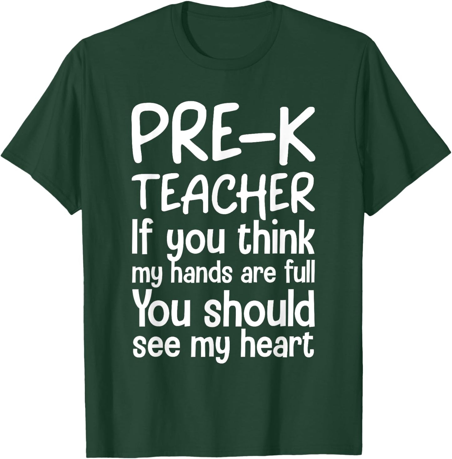 Pre-K Teacher Design Women Pre Kindergarten Teacher T-Shirt - T-Shirt | Forest