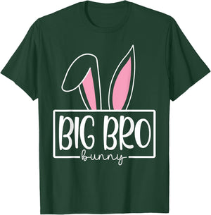 Funny Big Bro Bunny Happy Easter Family Matching T-Shirt - T-Shirt | Forest