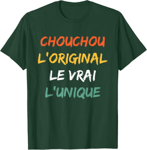 Nickname Chouchou the original the unique humor scrunchou , Black, S T-Shirt - T-Shirt | Forest