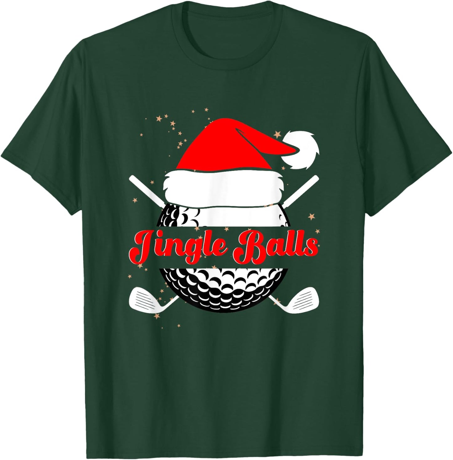 Jingle Balls Funny Golfing Christmas Golf Ball T-Shirt - T-Shirt | Forest
