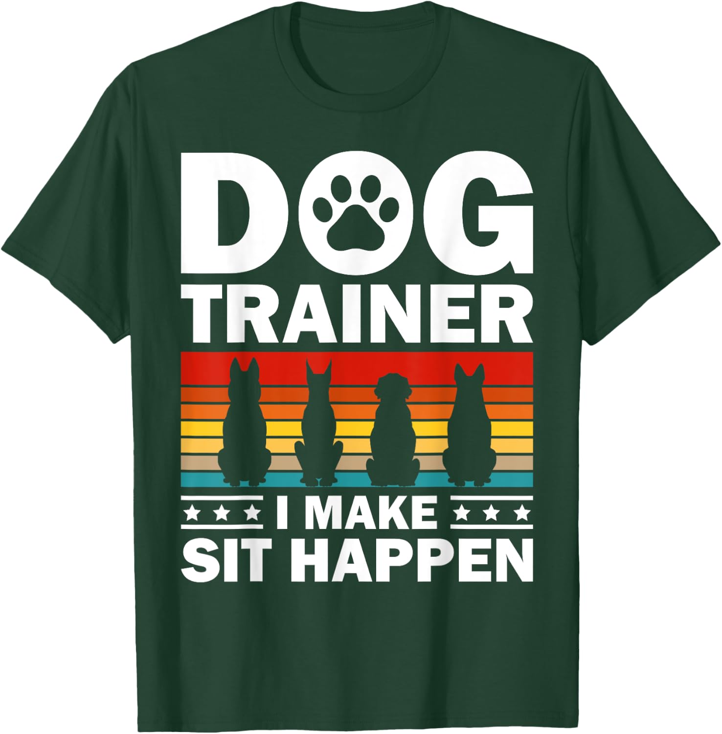 Cool Dog Trainer Women Dog Training Agility Class T-Shirt - T-Shirt | Forest