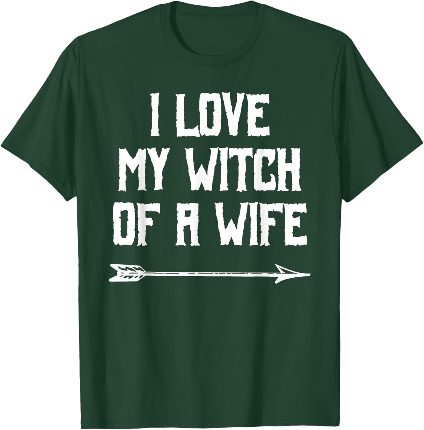 Witch of a Wife - Funny Couples Halloween T-Shirt - T-Shirt | Forest