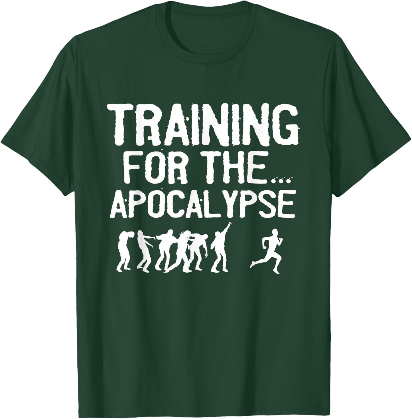 Funny Zombie Running Design Women Runner Athletes T-Shirt - T-Shirt | Forest