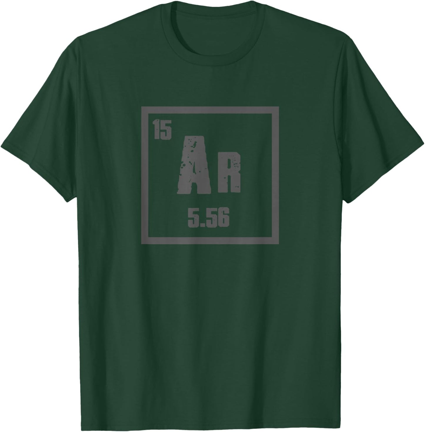 AR-15 5.56 RIFLE PERIODIC ELEMENT Funny Rugged Iconic T-Shirt - T-Shirt | Forest