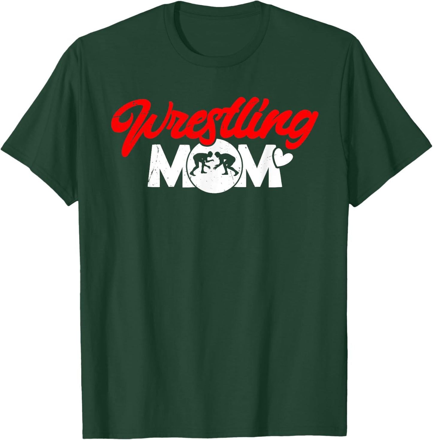 Wrestling Mom Wrestler Mama T-Shirt - T-Shirt | Forest