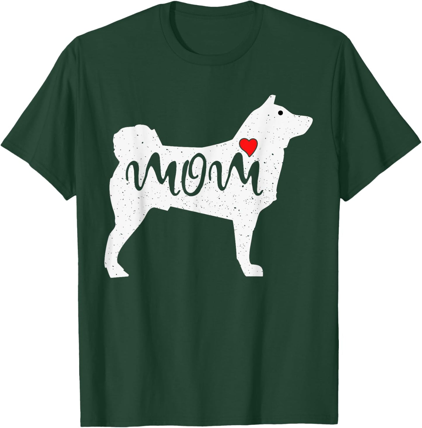 Akita Inu Dog Mom Mothers Day Heart Puppy Lover T-Shirt - T-Shirt | Forest