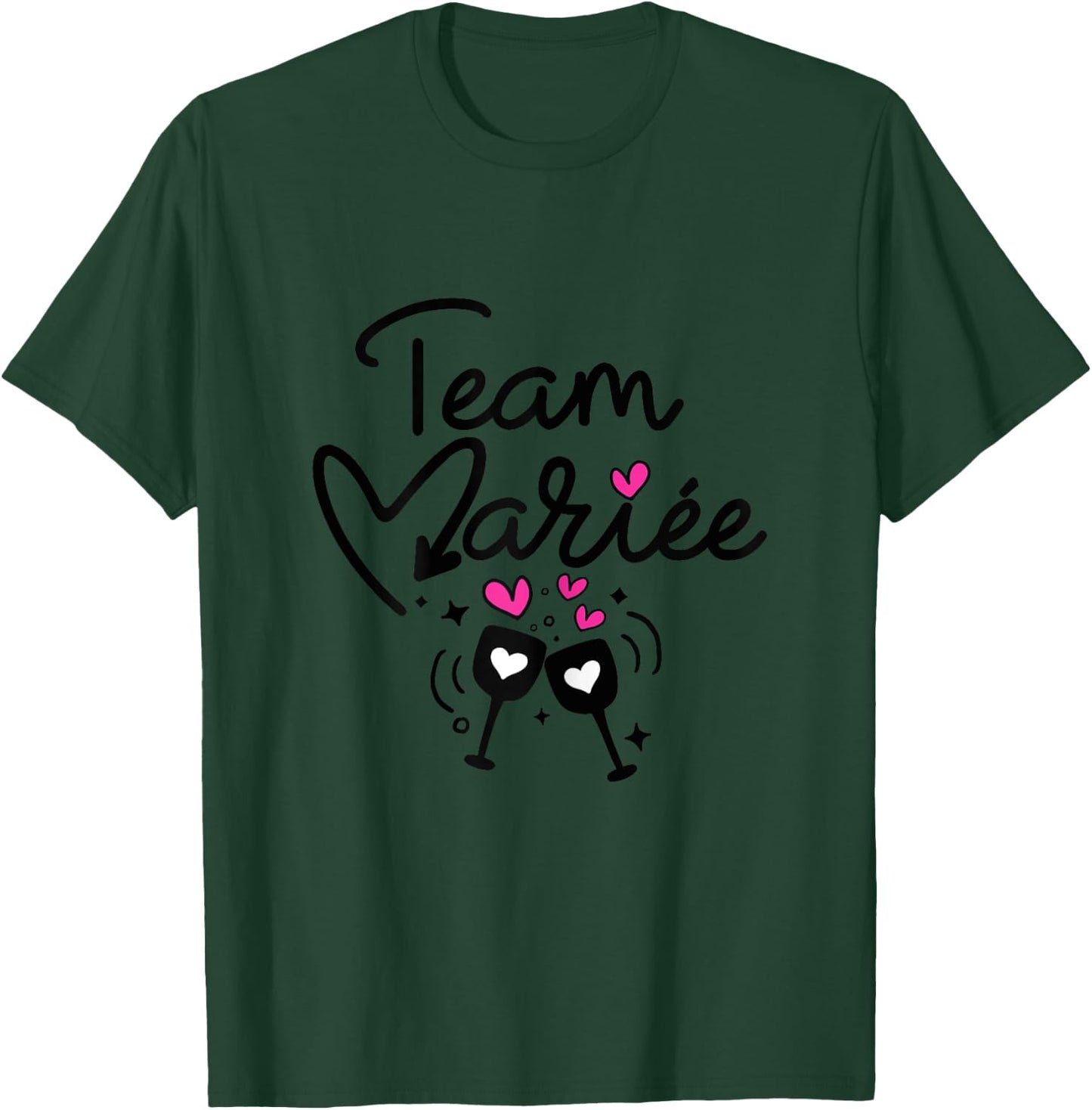 Woman Bride Team Humor Woman Team Bride EVJF , white, Female X-Small T-Shirt - T-Shirt | Forest