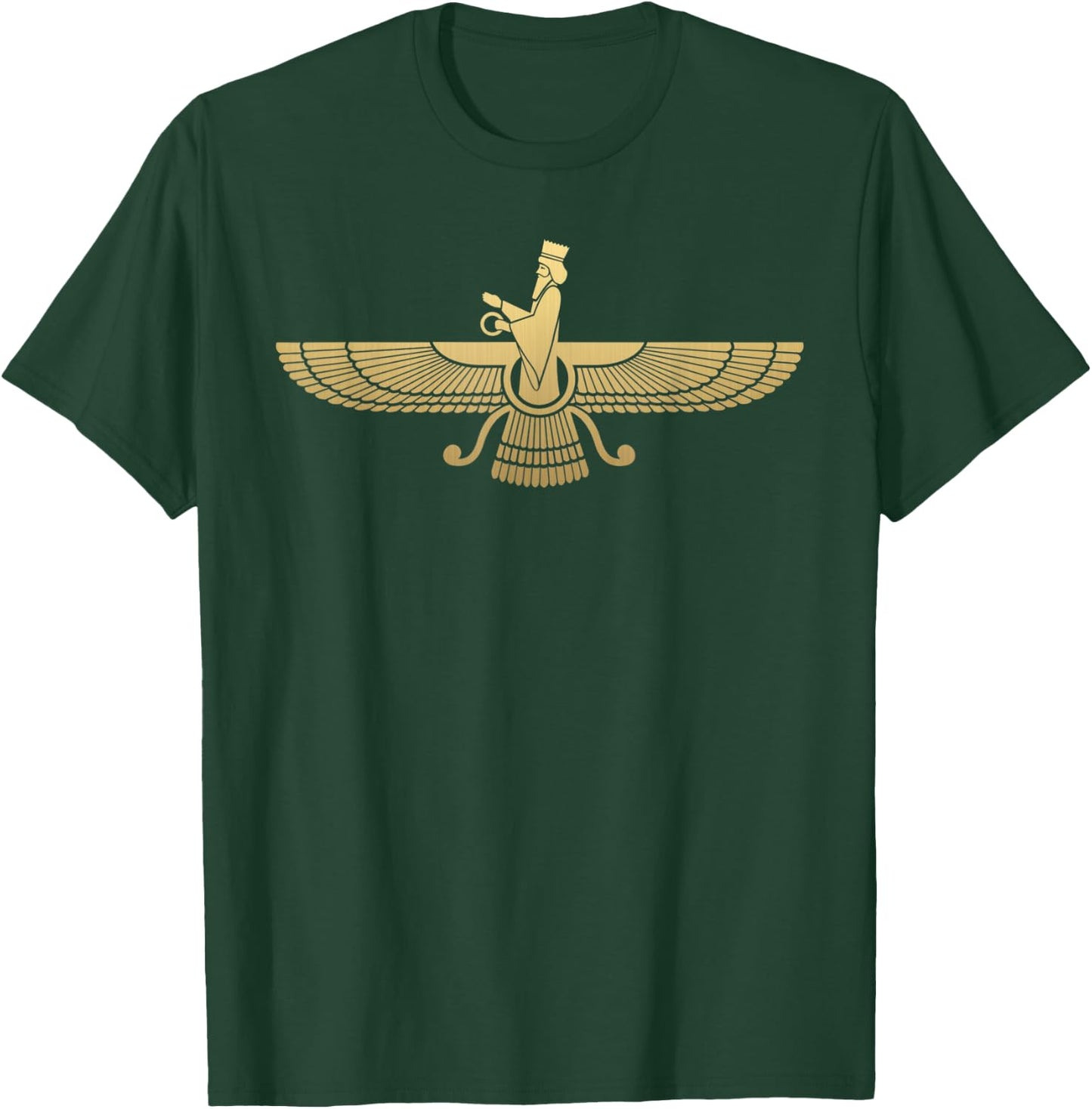 Faravahar Symbol Persische Sumerische geflügelte Kugelfigur Ikone T-Shirt - T-Shirt | Forest