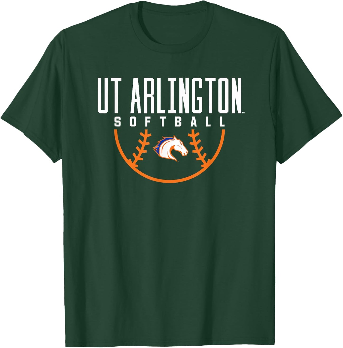 University of Texas at Arlington UTA Mavericks Softball T-Shirt - T-Shirt | Forest