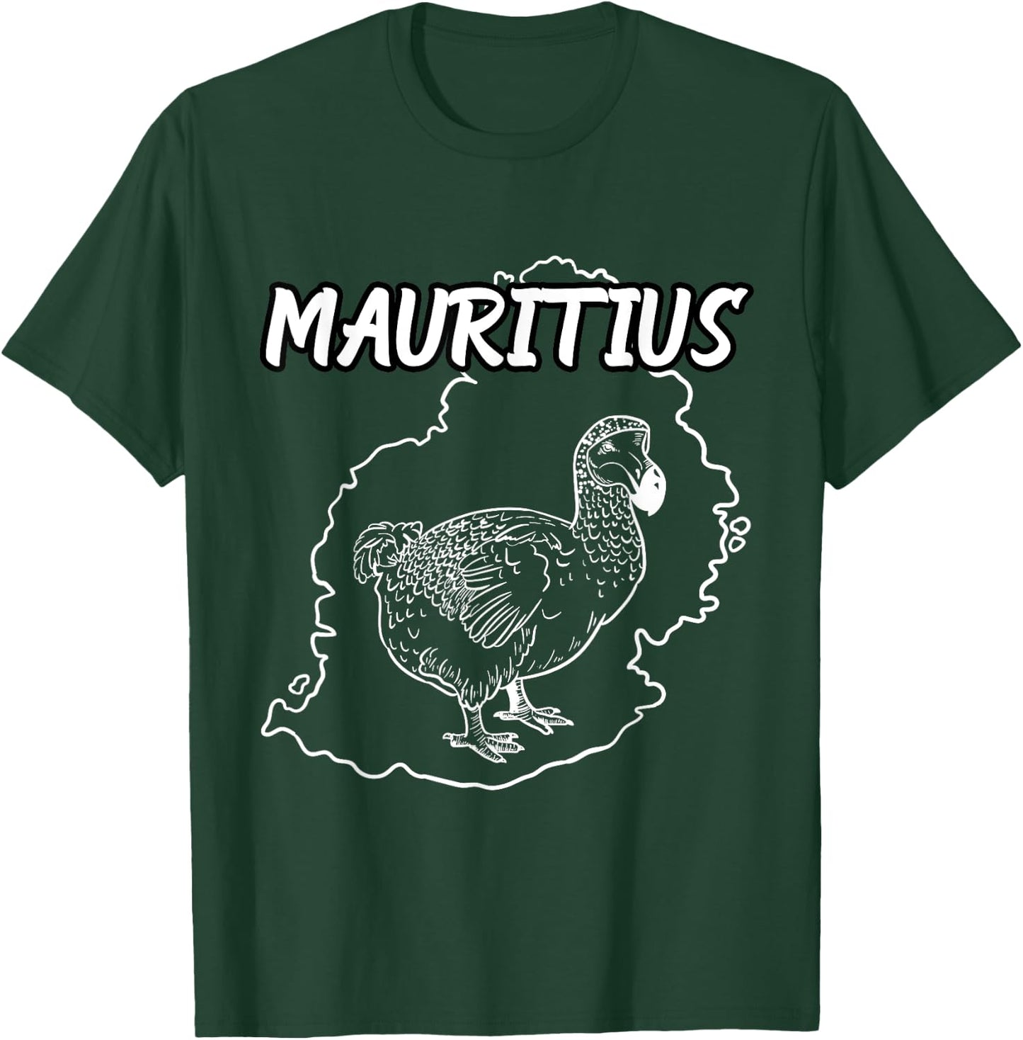 Cool Mauritius Country Map Dodo Bird National Animal T Shirt T-Shirt - T-Shirt | Forest