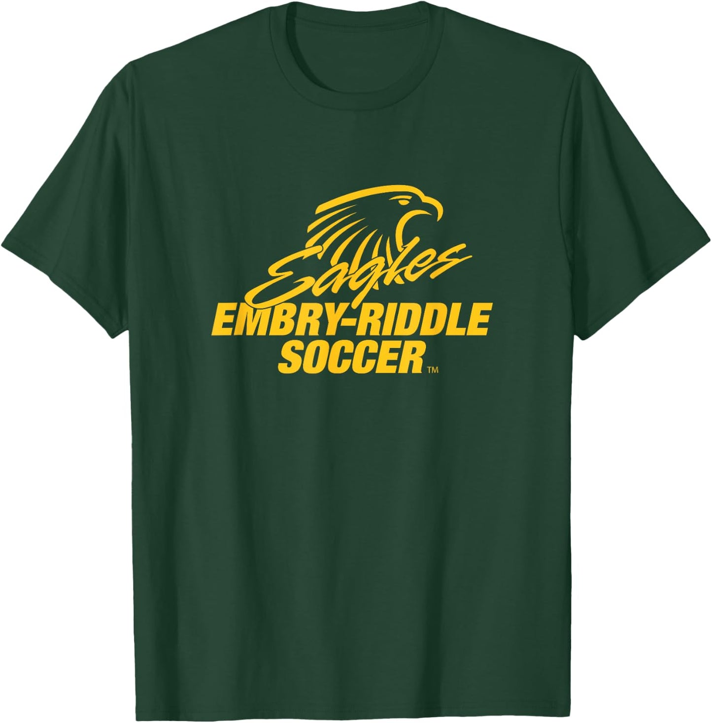 Embry-Riddle Aeronautical Eagles Soccer Sports Fan T-Shirt - T-Shirt | Forest